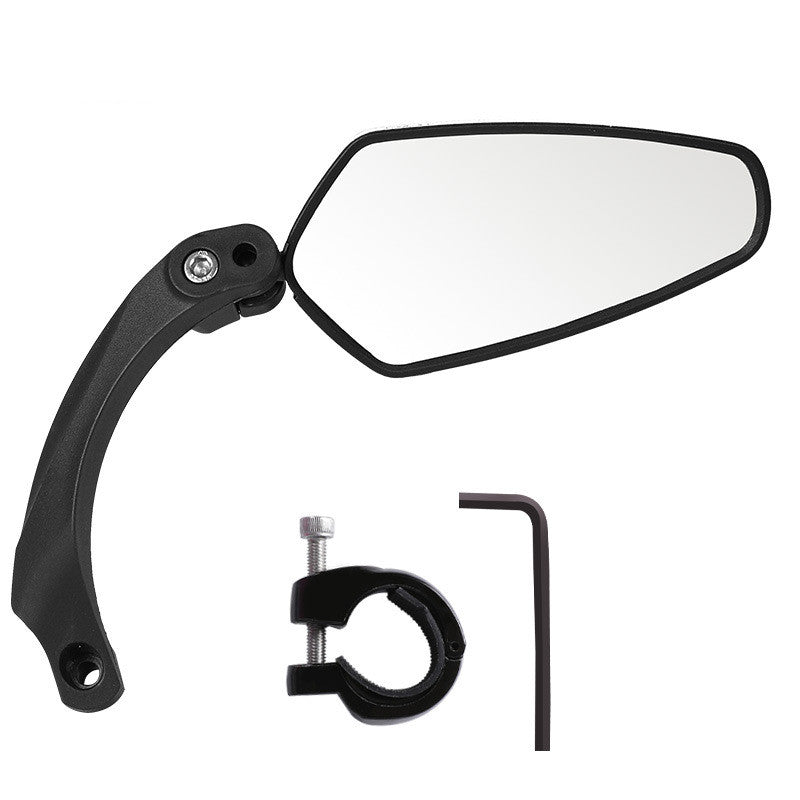 Bicycle Rear View Mirror Adjustable Wide Lens For Handlebars