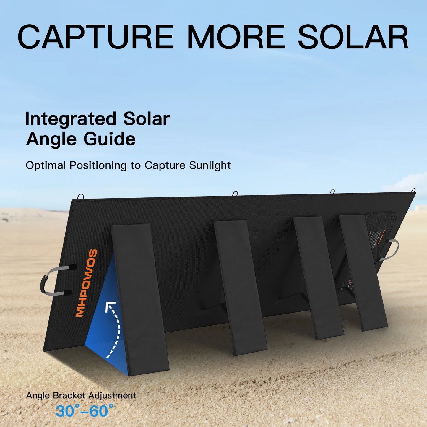 MHPOWOS 400W Portable Foldable Solar Panel For Power Stations