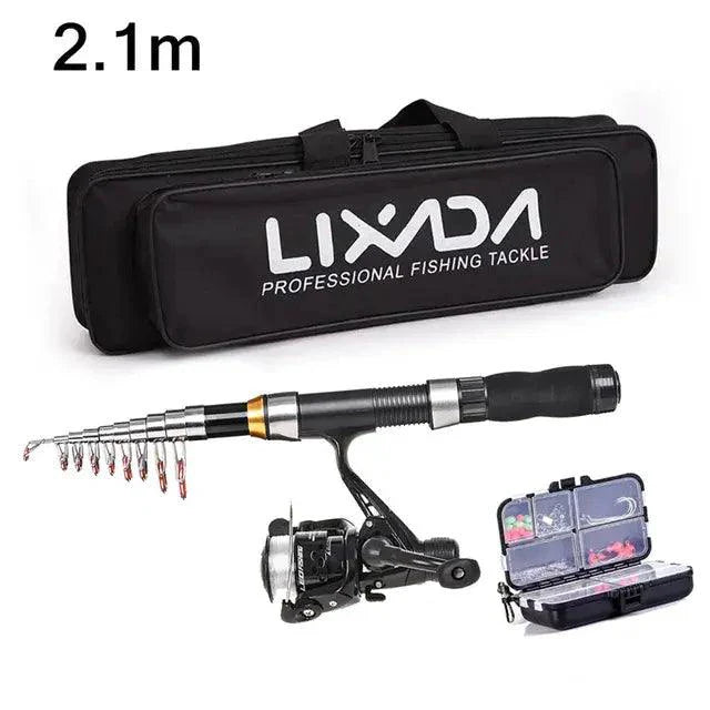 Portable Fishing Pro Rod Kit Premium Angling Gear Set