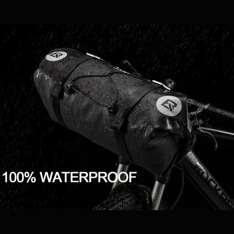 ROCKBROS Barrel Shaped Waterproof Handlebar Bag For Adventures