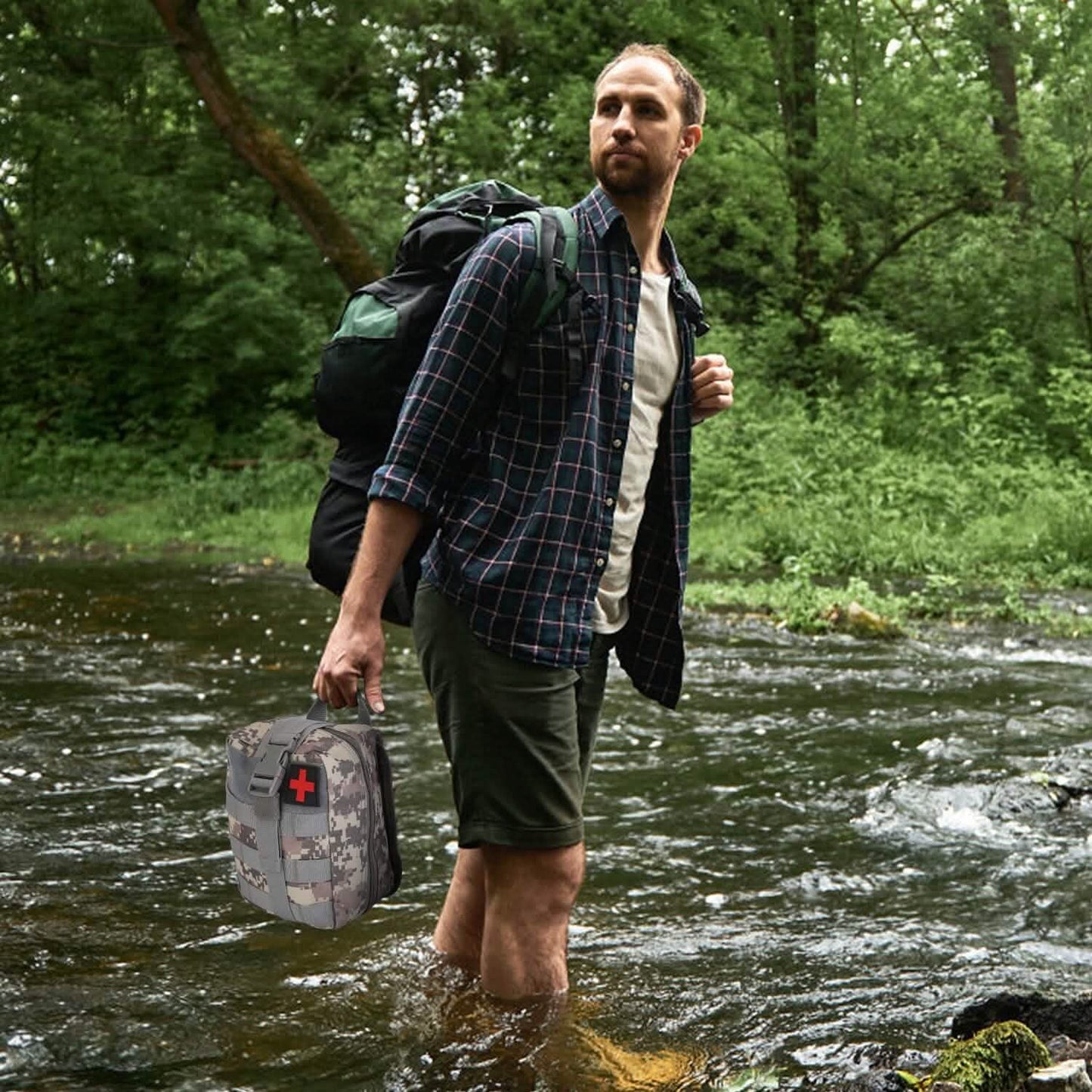 Emergency Survival Gear Tactical Kit For Outdoor Adventure