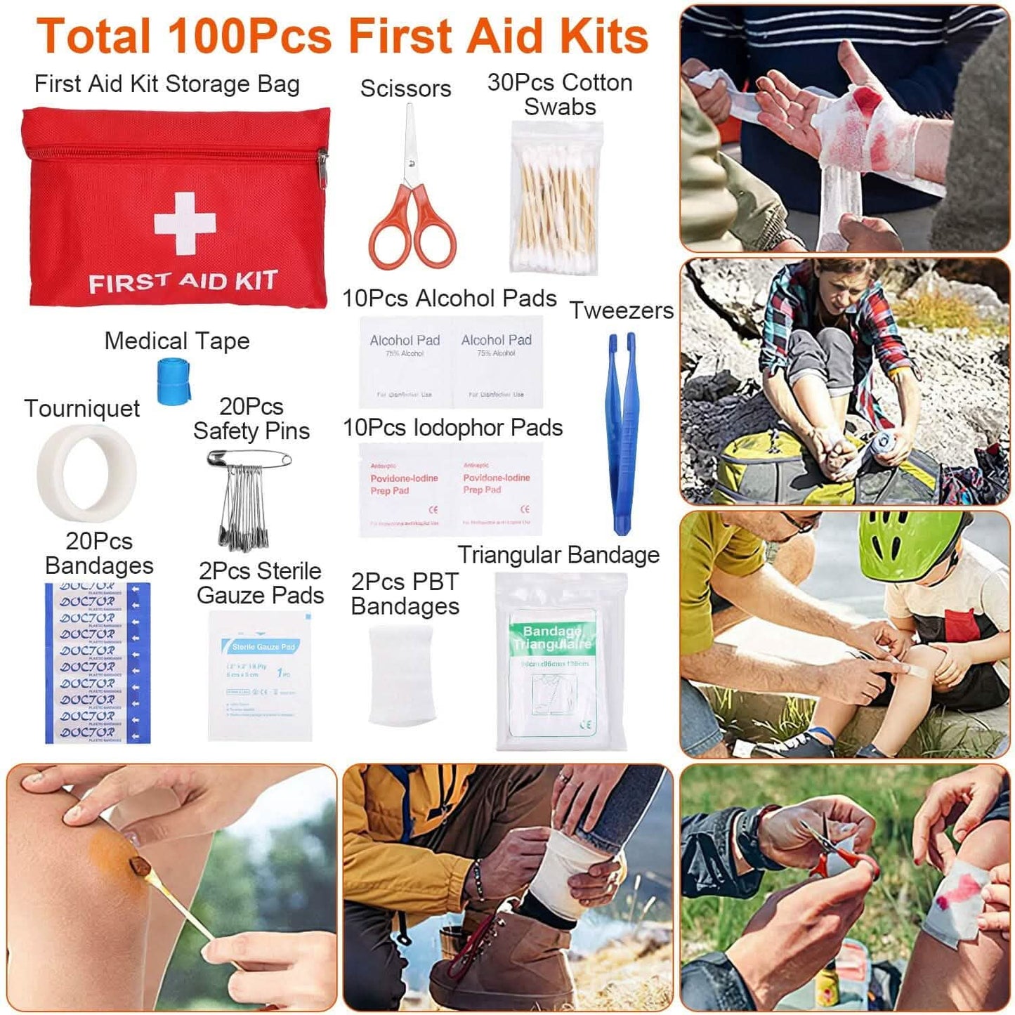 Emergency Survival Gear Tactical Kit For Outdoor Adventure