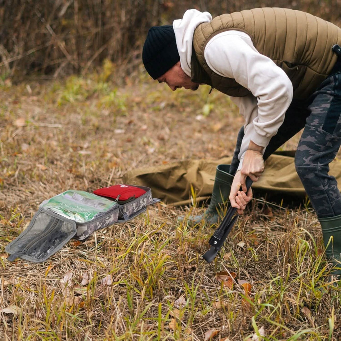 Emergency Survival Gear Tactical Kit For Outdoor Adventure
