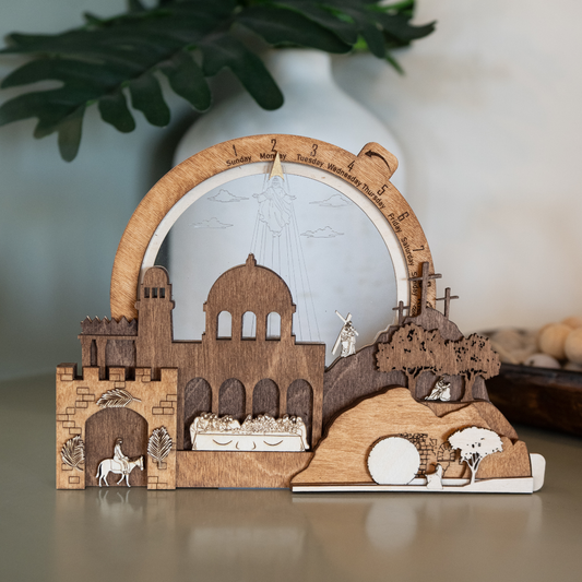Easter Creche Countdown | Light-Up + Music Display