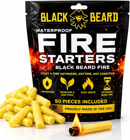 Black Beard Fire Plugs Fire Starter for Camping and Survival