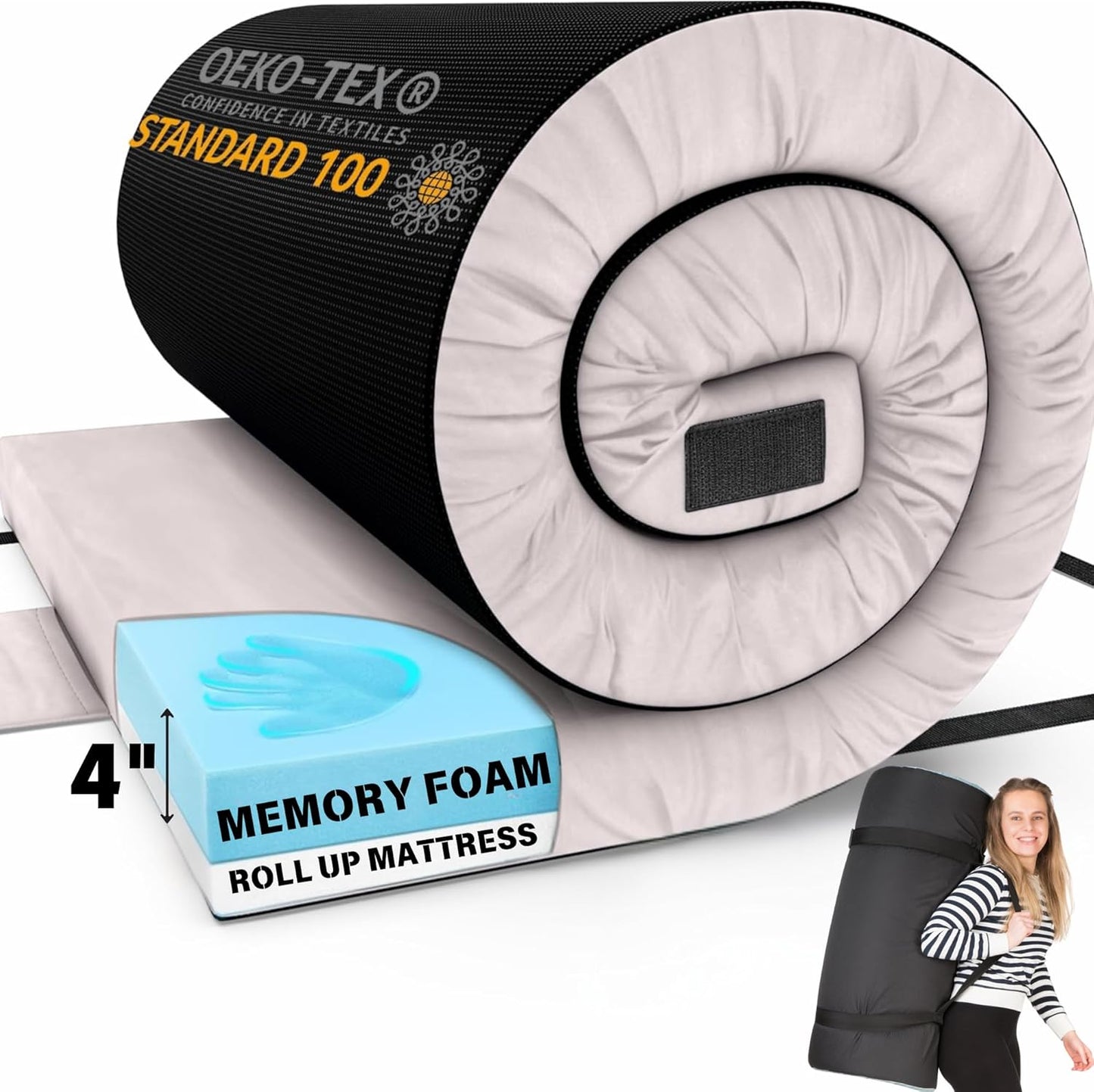 Hazli Matrix Air-Cell Memory Foam Camping Mattress