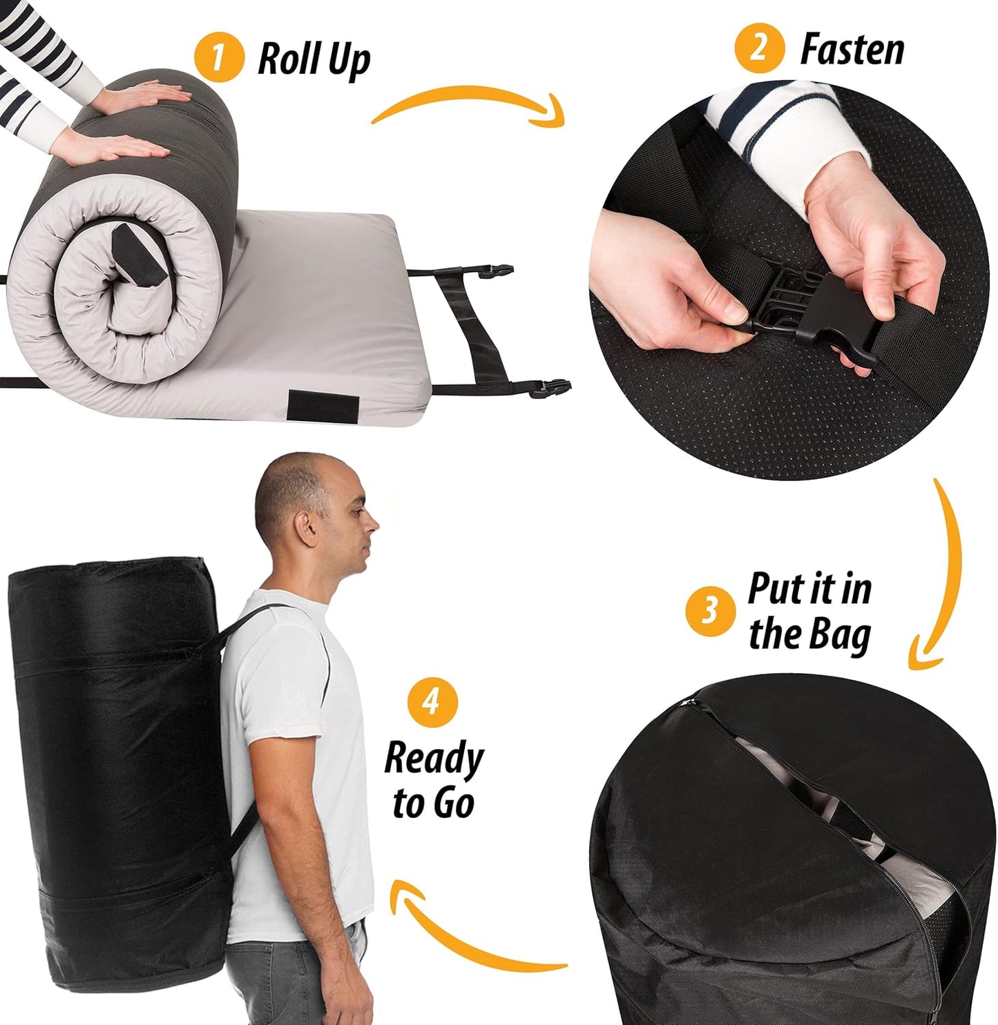 Hazli Matrix Air-Cell Memory Foam Camping Mattress