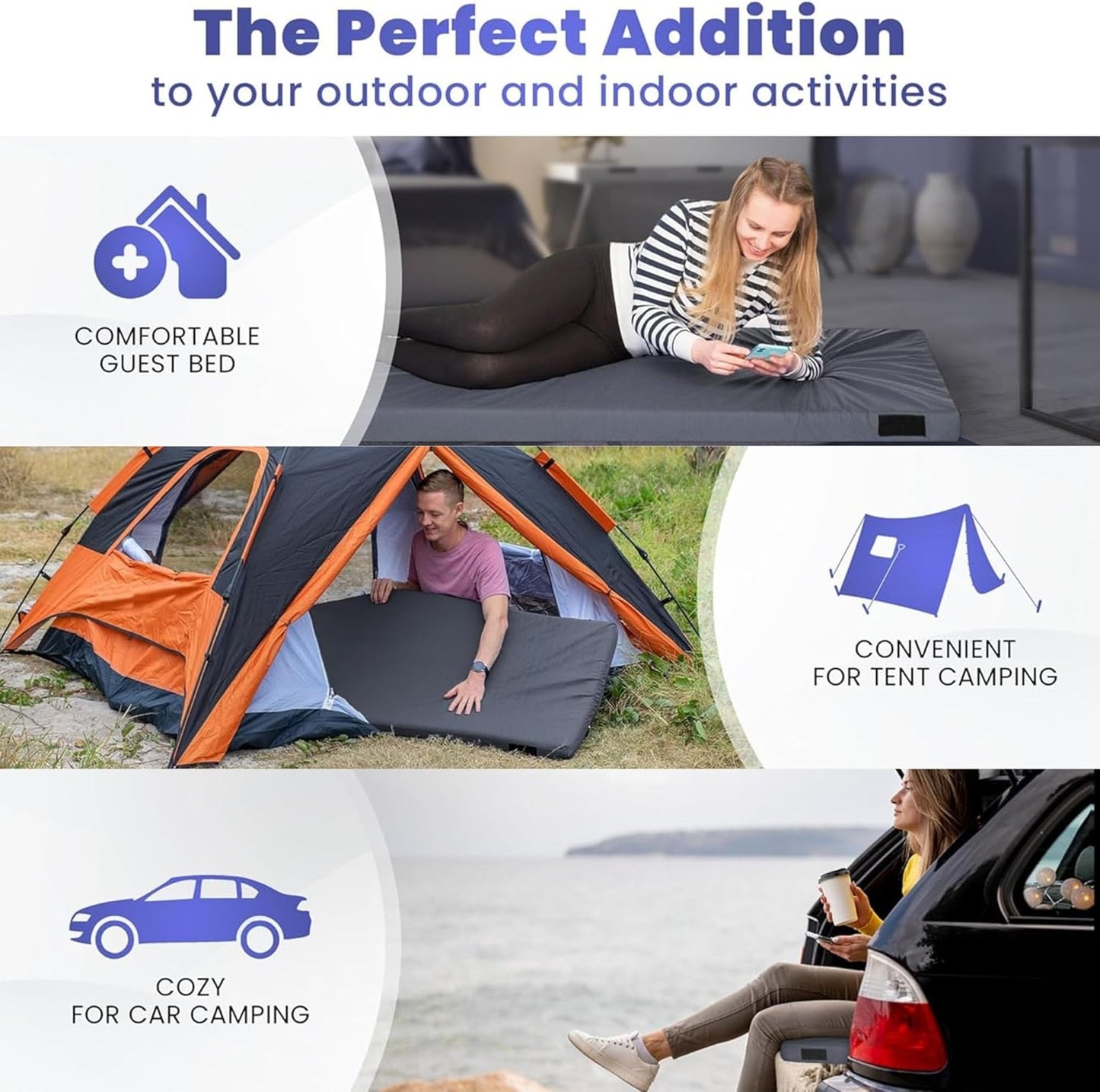 Hazli Matrix Air-Cell Memory Foam Camping Mattress