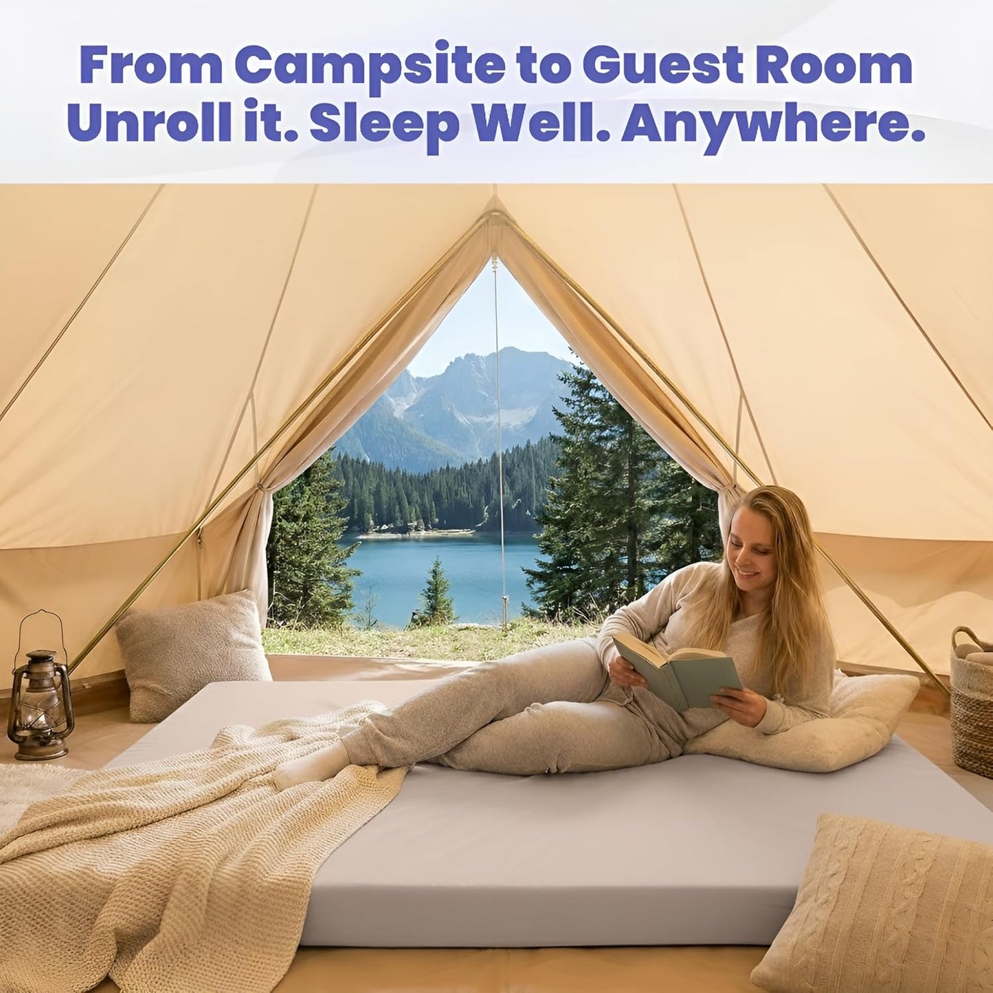 Hazli Matrix Air-Cell Memory Foam Camping Mattress