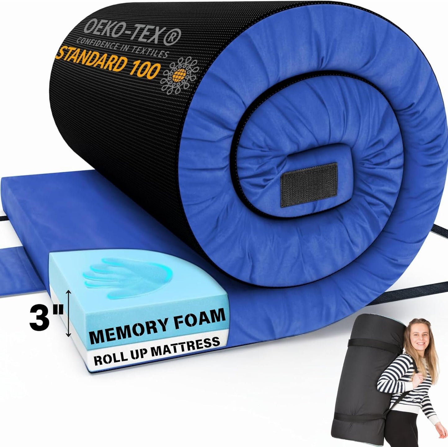Hazli Matrix Air-Cell Memory Foam Camping Mattress