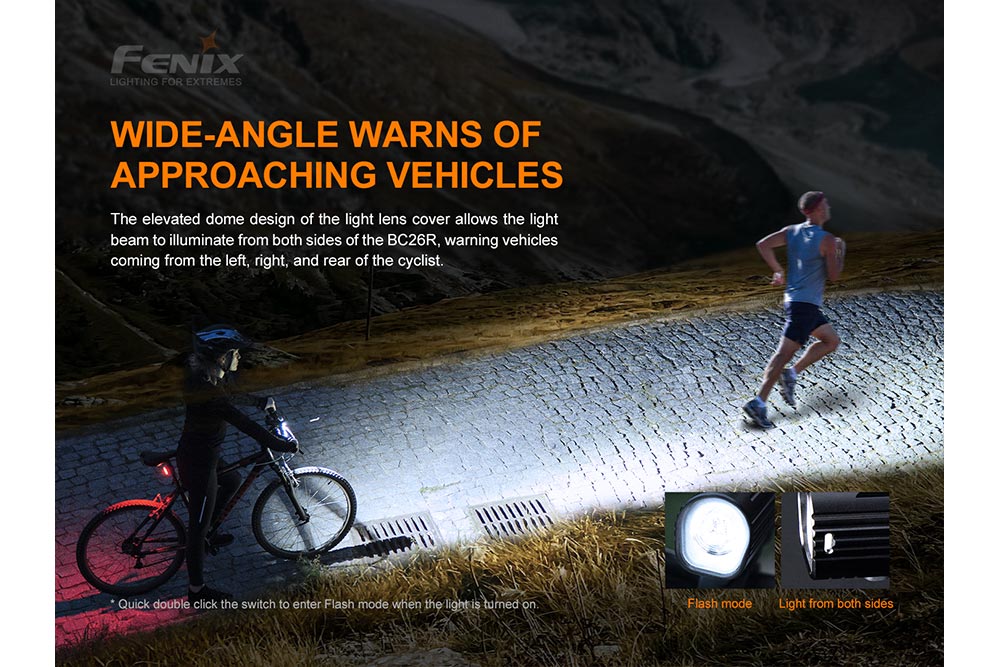 Fenix BC26R LED Bike Light 1600 Lumens USB Type C Rechargeable