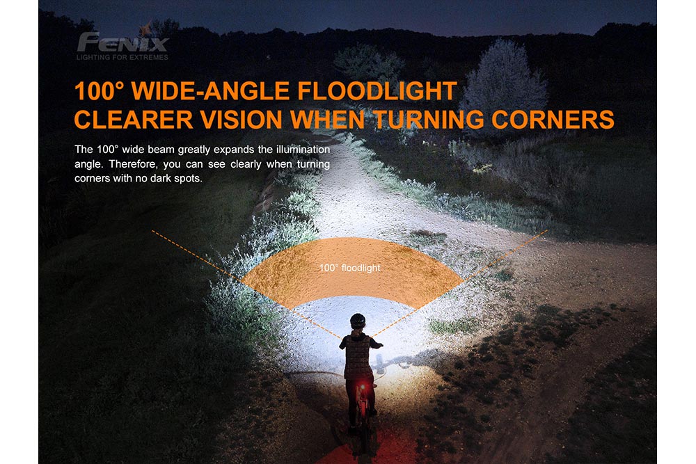 Fenix BC26R LED Bike Light 1600 Lumens USB Type C Rechargeable
