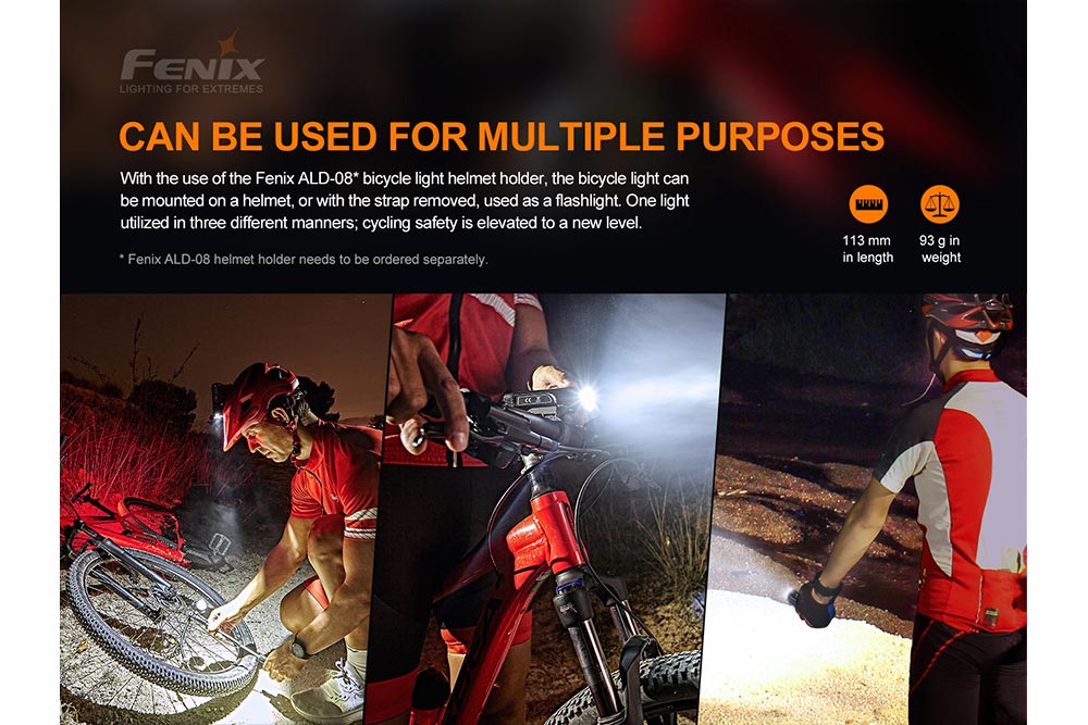 Fenix BC26R LED Bike Light 1600 Lumens USB Type C Rechargeable