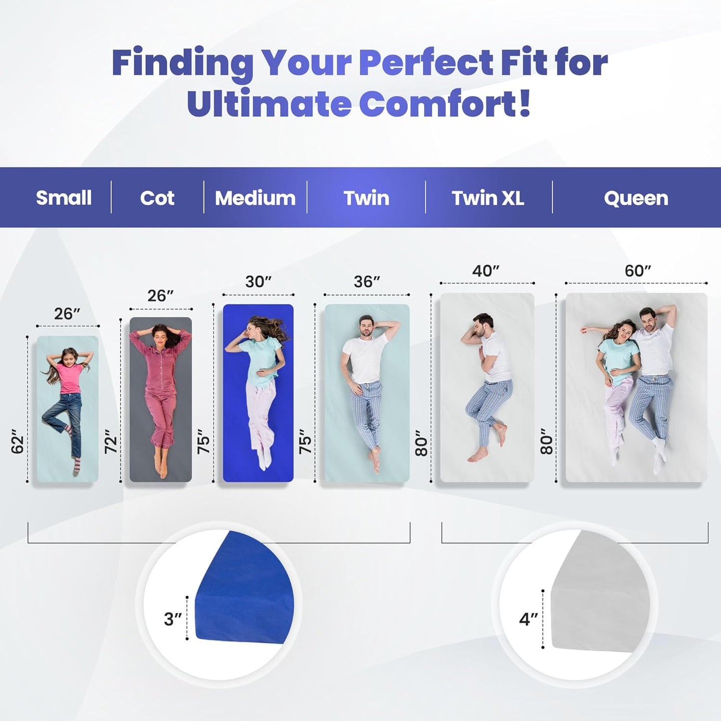 Hazli Matrix Air-Cell Memory Foam Camping Mattress