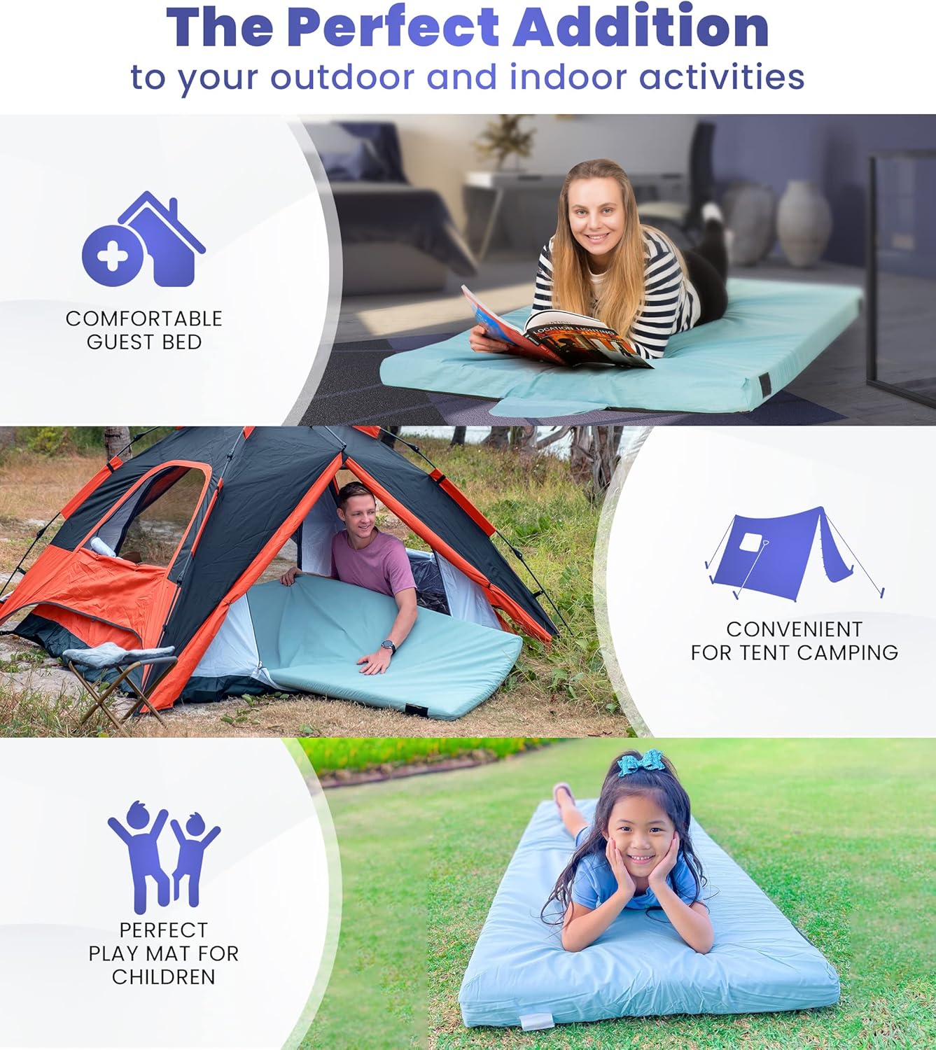 Hazli Matrix Air-Cell Memory Foam Camping Mattress
