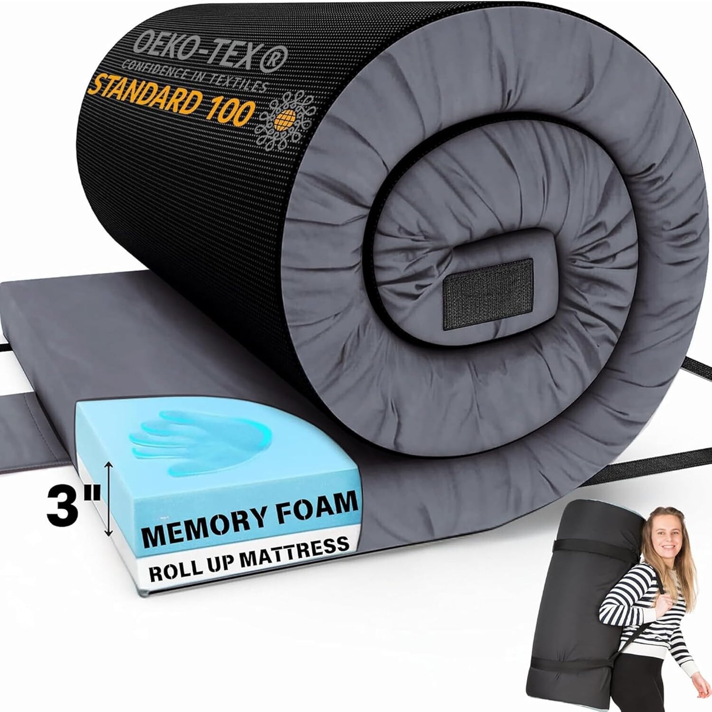 Hazli Matrix Air-Cell Memory Foam Camping Mattress