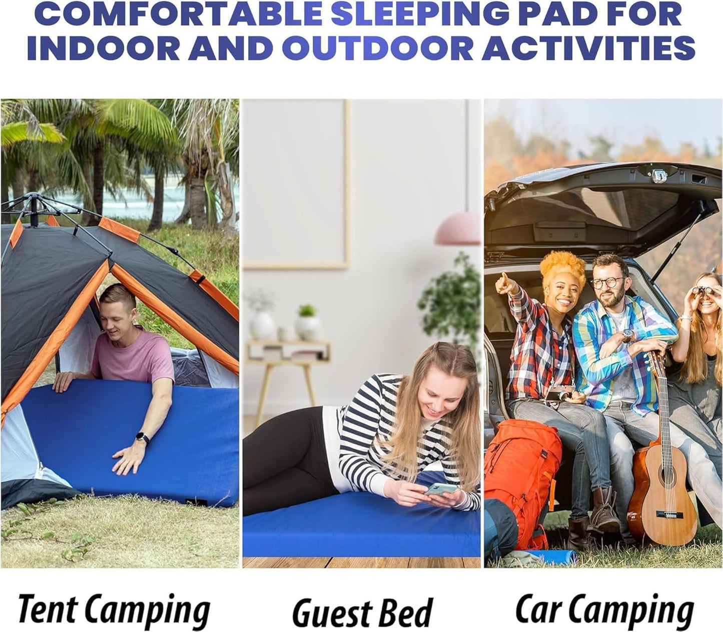 Hazli Matrix Air-Cell Memory Foam Camping Mattress