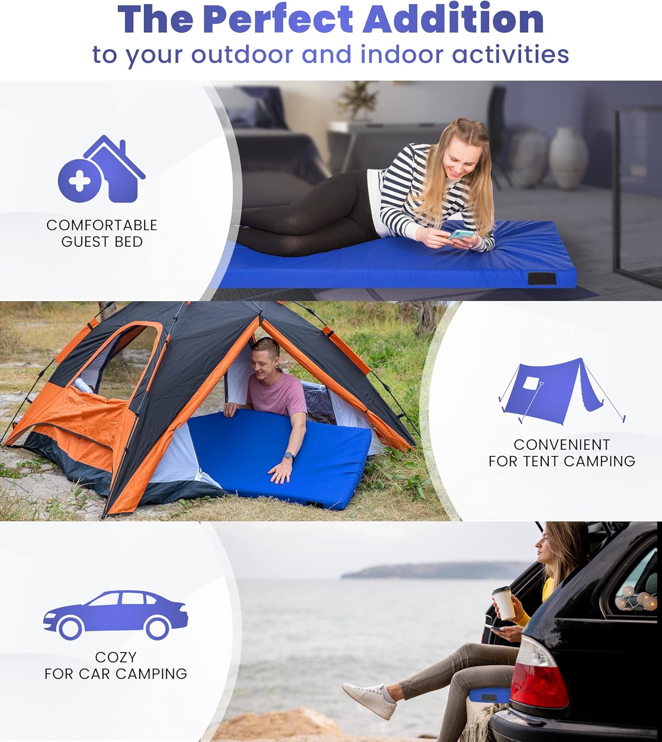 Hazli Matrix Air-Cell Memory Foam Camping Mattress