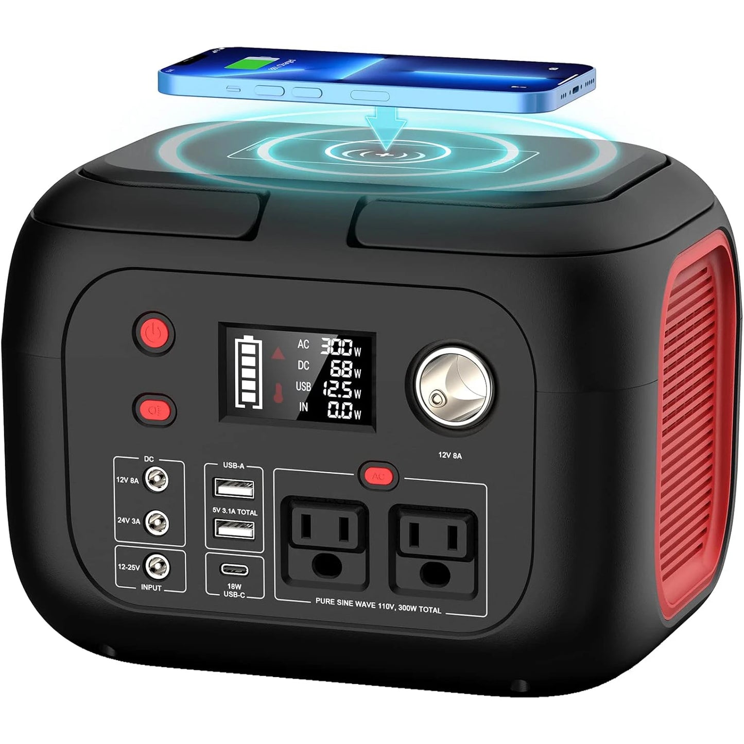 SinKeu 600W Portable Power Station With 110V AC Outlets