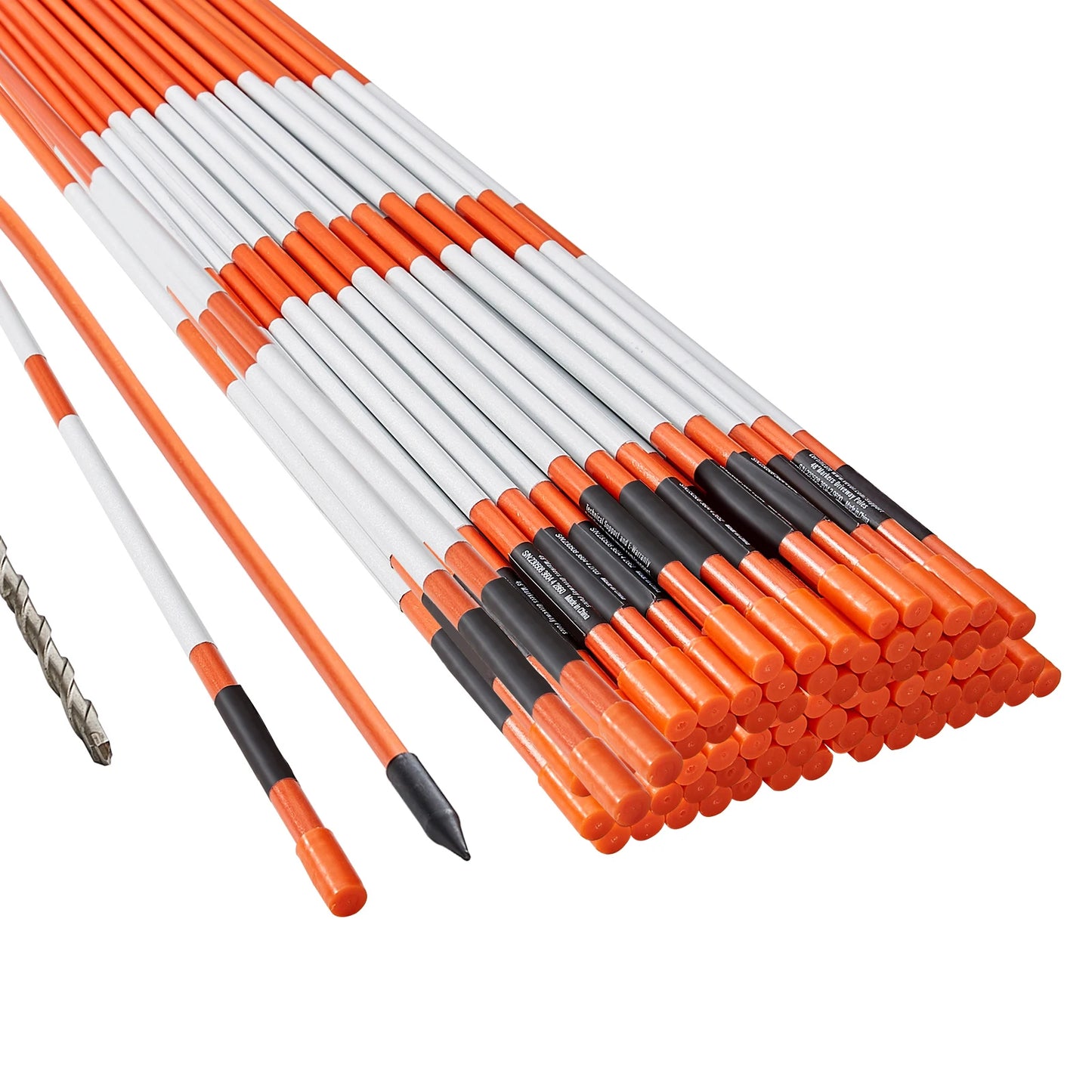SucceBuy Driveway Markers Reflective Fiberglass Poles For Parking Lots