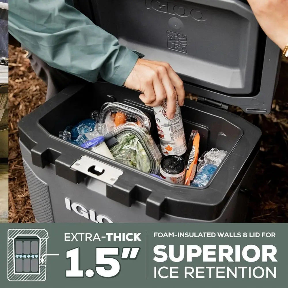 Insulated HDPE Cooler For Outdoor Adventures And Travel