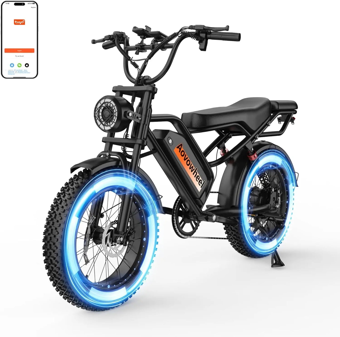 AOVOWHEEL AW2PRO Electric Fat Tire Bike 1500W All Terrain