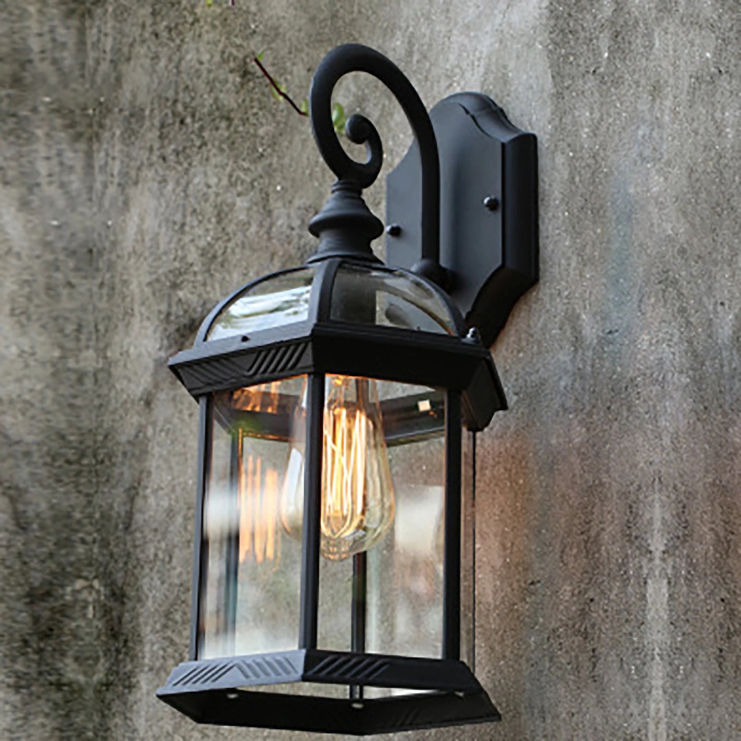 Outdoor LED Wall Light Fixtures - Waterproof Exterior Wall Lantern W/ Anti-Oxidation Coating, Durable Thick Metal Sconce Porch