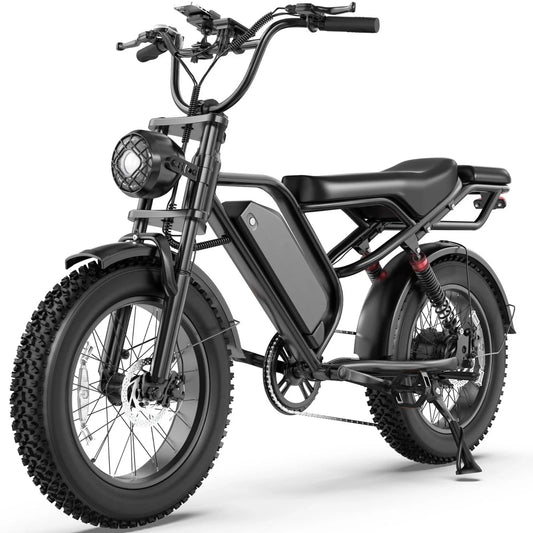 Off-Road 48V 1500W Electric Bike For Adults, 70 Miles Range