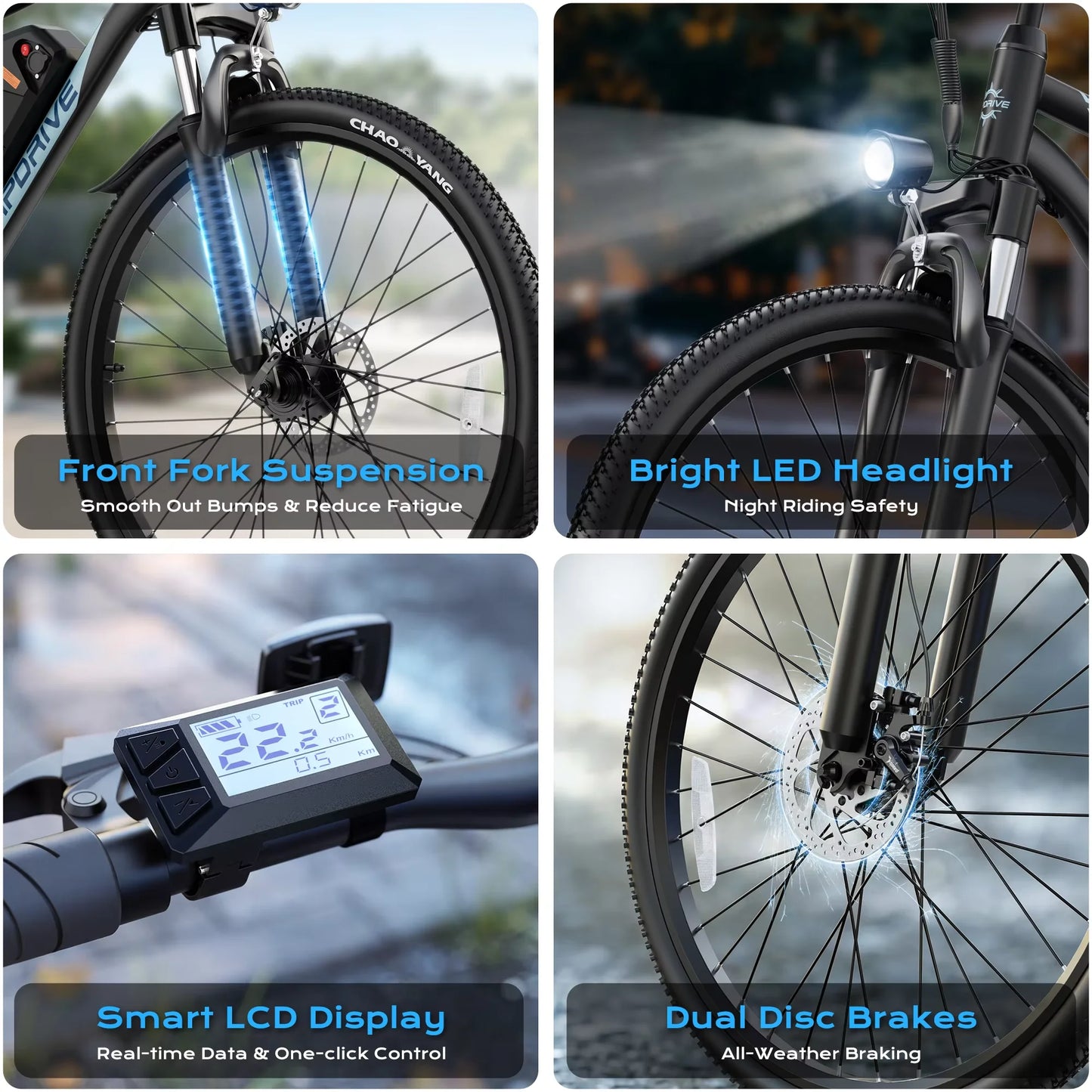 VIPDRIVE Defier 1 Electric Mountain Bike Pro 750W Elite
