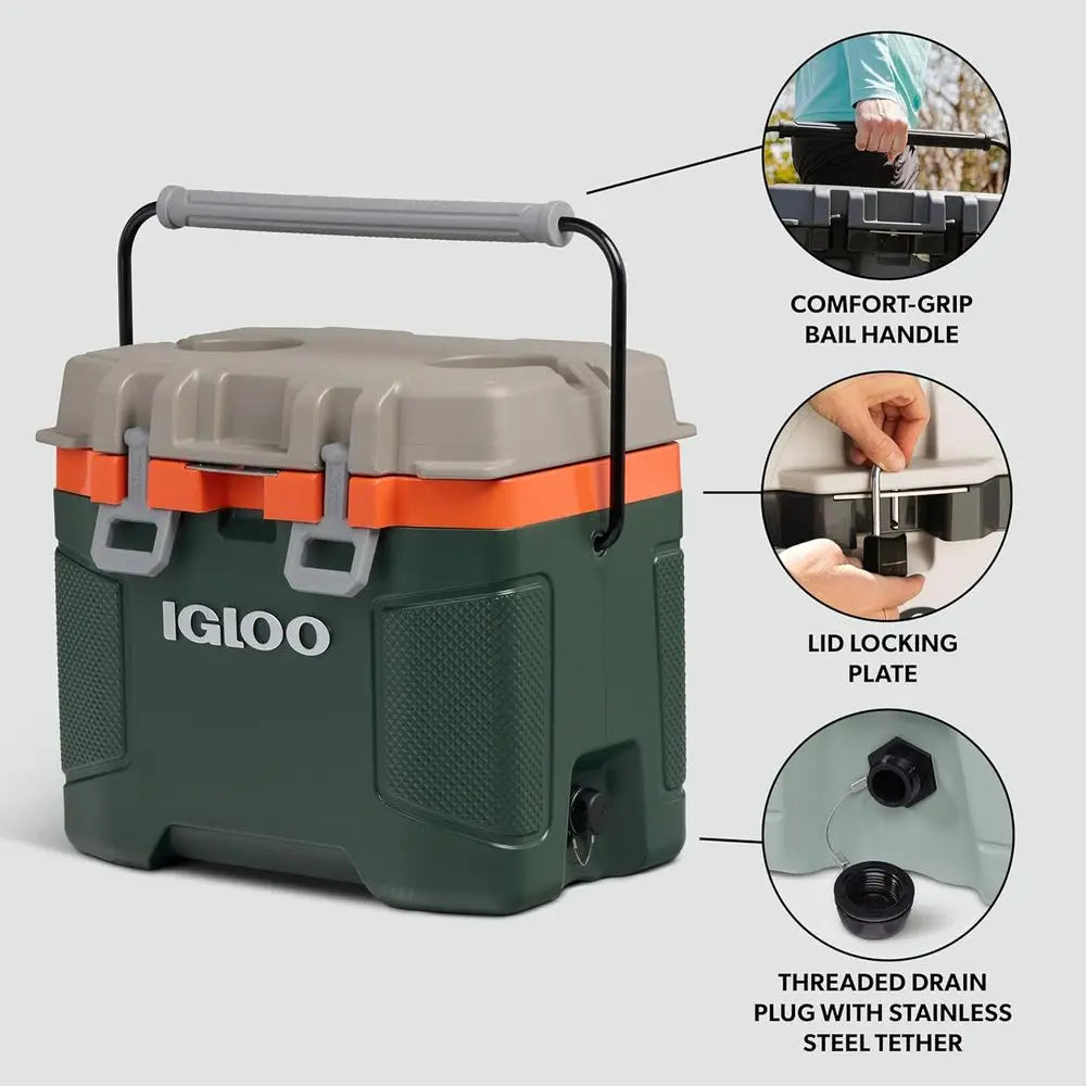 Insulated HDPE Cooler For Outdoor Adventures And Travel