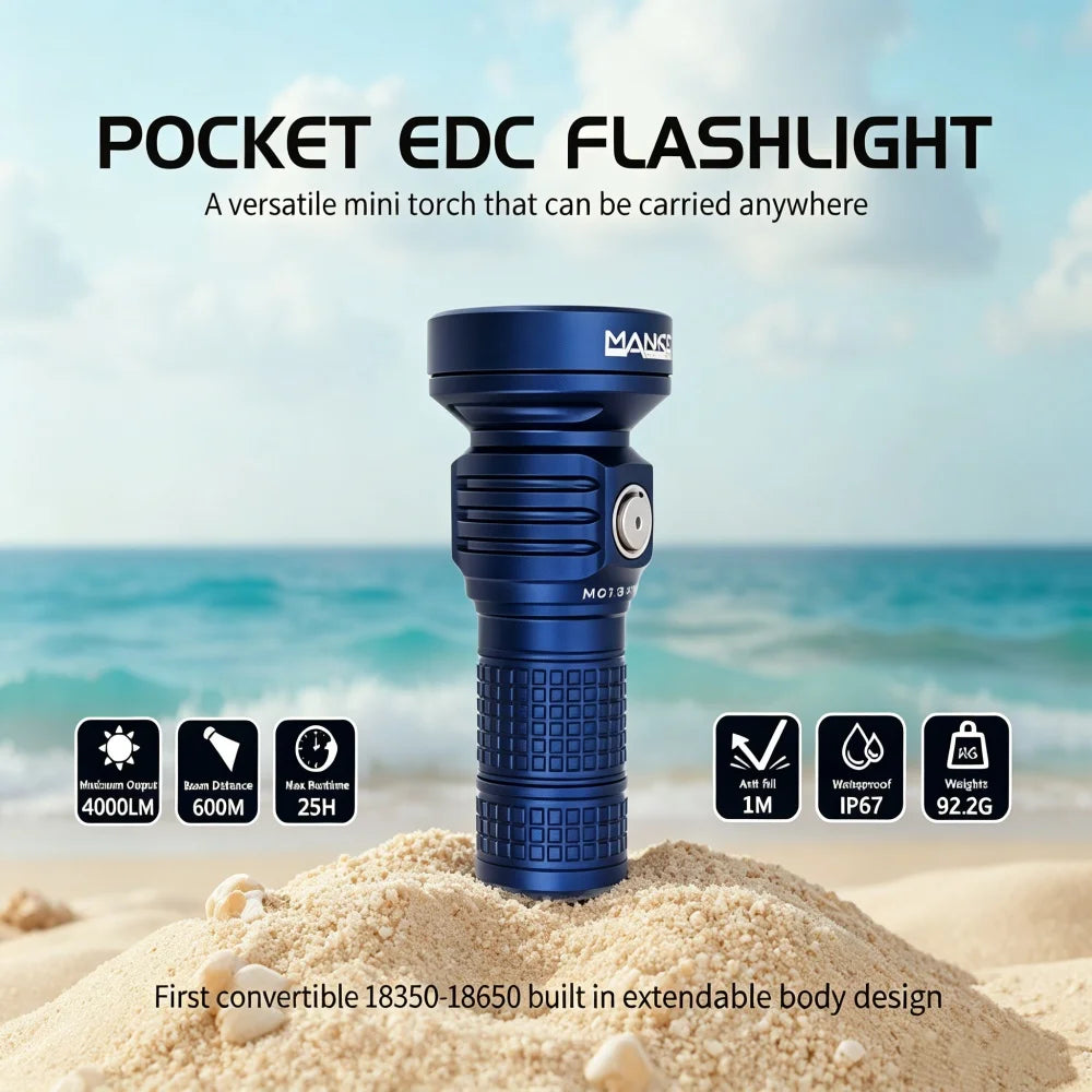 Manker MC13 II SE EDC Flashlight 4500+LM USB-C Rechargeable