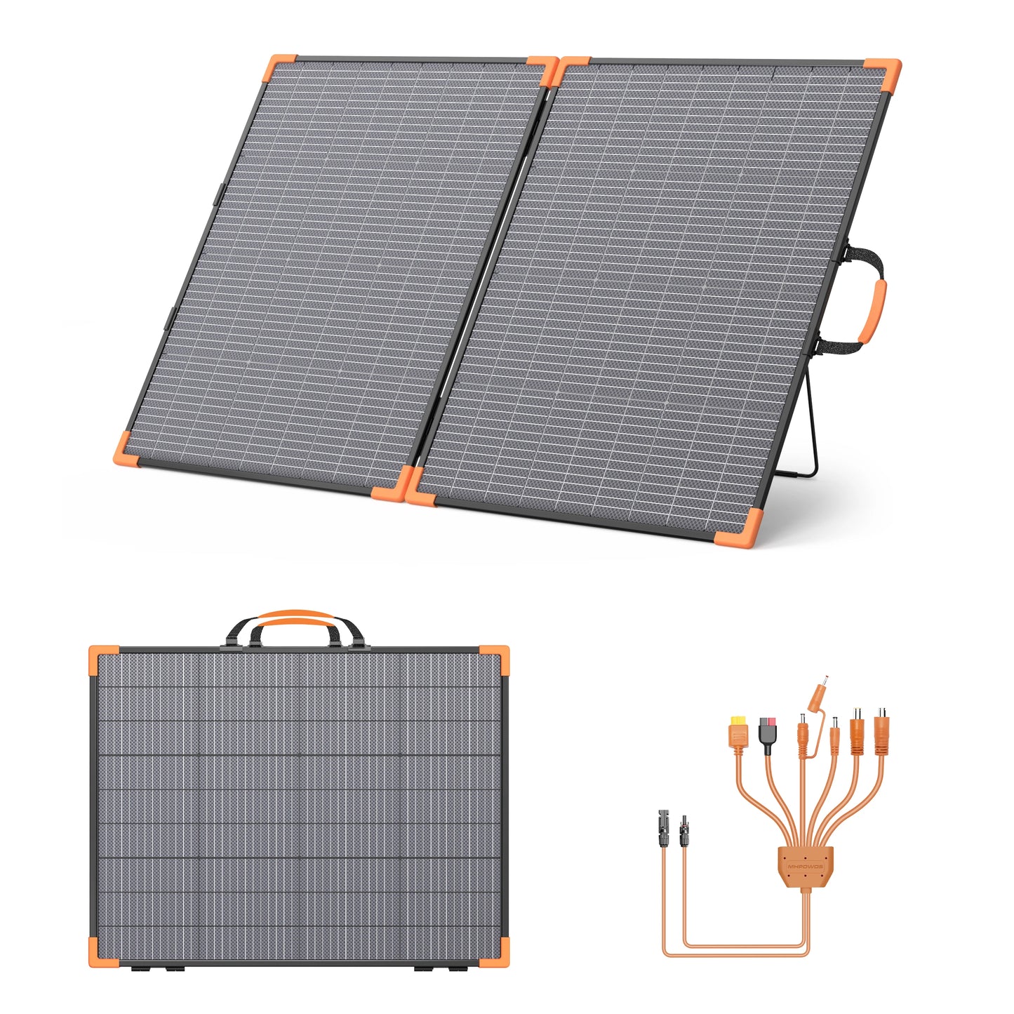MHPOWOS Bifacial Foldable Solar Panel Charger 200W IP68