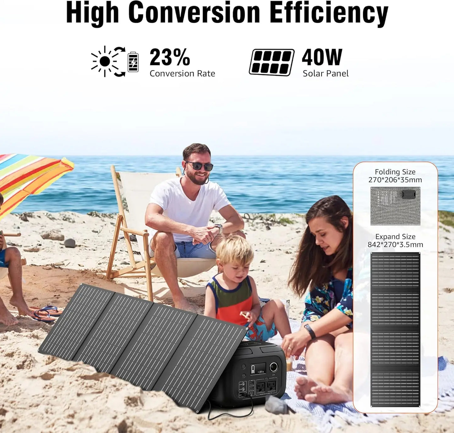 SinKeu G300 300W Portable Power Station 70400mAh Solar Generator