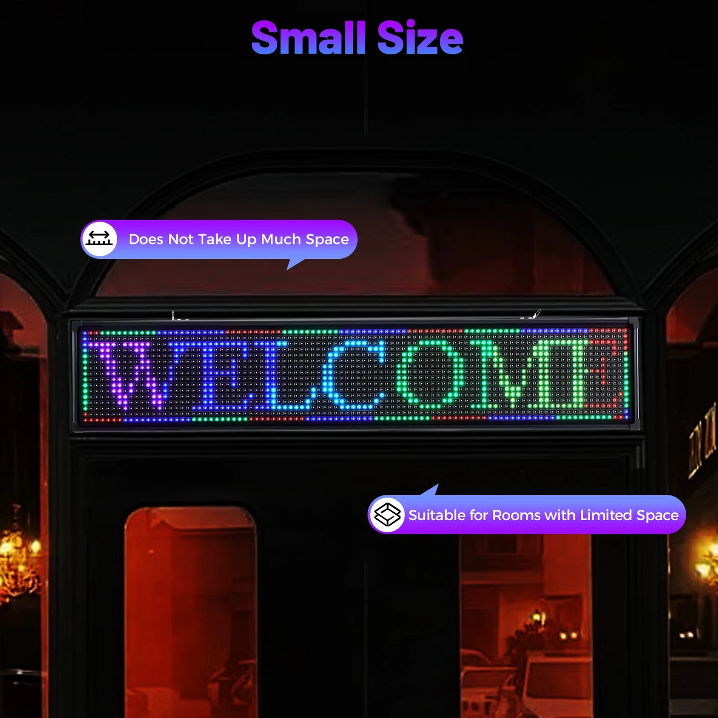 Led Scrolling Sign Board Programmable Digital Advertising Display 7 Modes