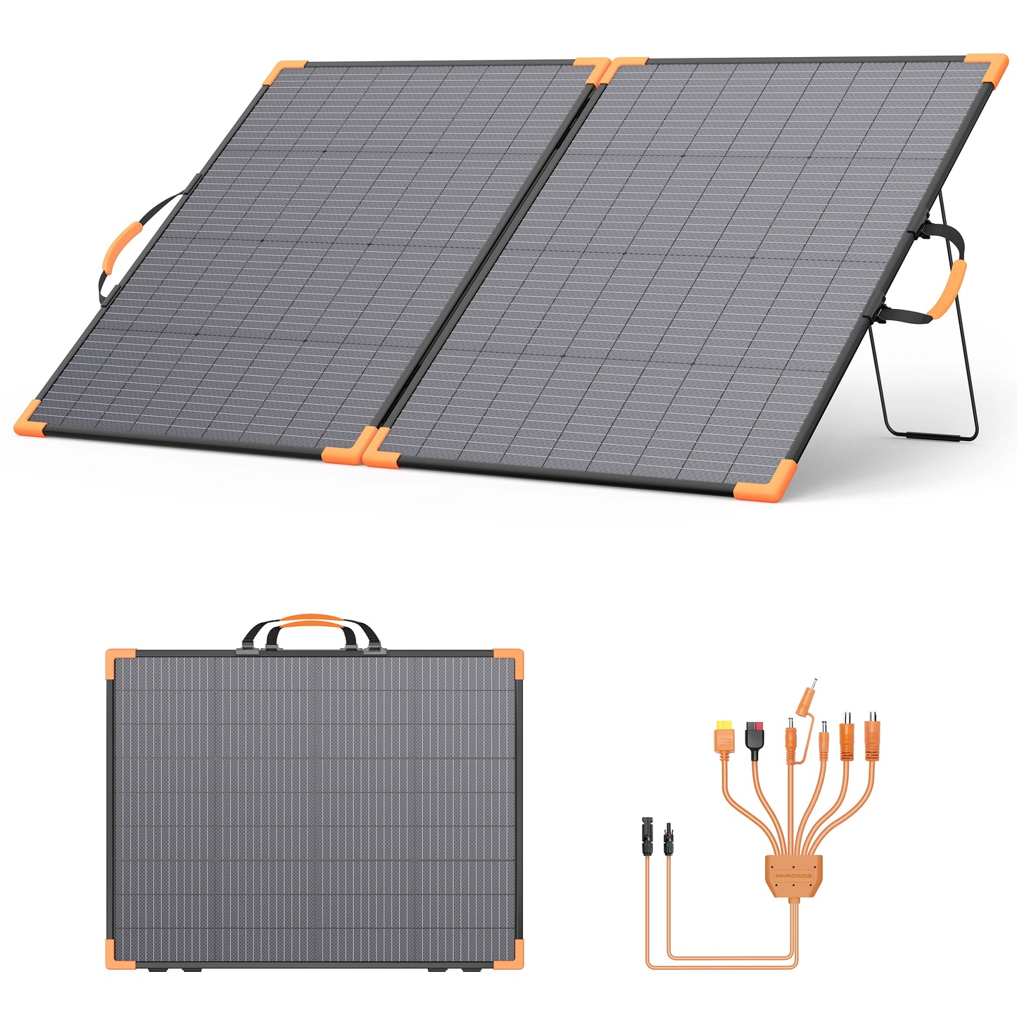 MHPOWOS Bifacial Foldable Solar Panel Charger 200W IP68