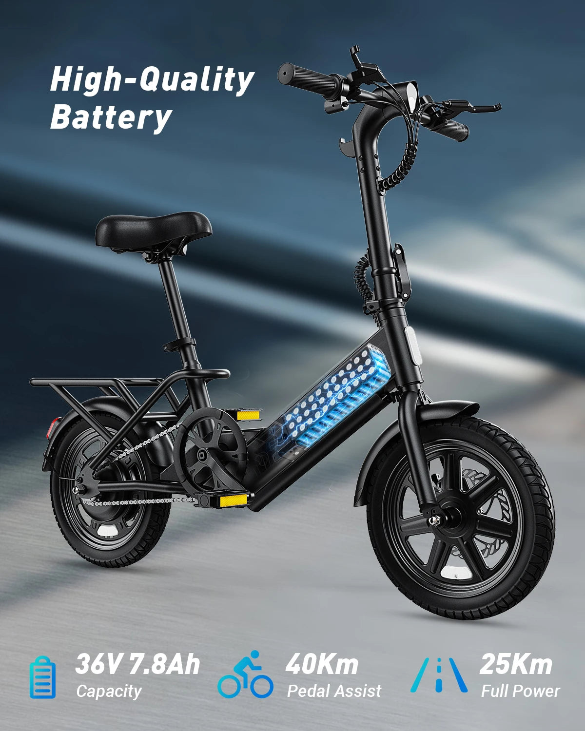 DYU C3 Folding Electric Bicycle Peak 500W