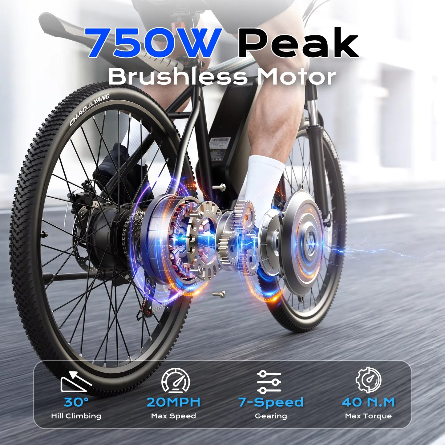 VIPDRIVE Defier 1 Electric Mountain Bike Pro 750W Elite