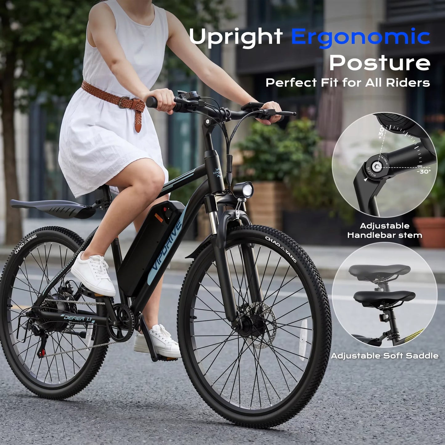 VIPDRIVE Defier 1 Electric Mountain Bike Pro 750W Elite