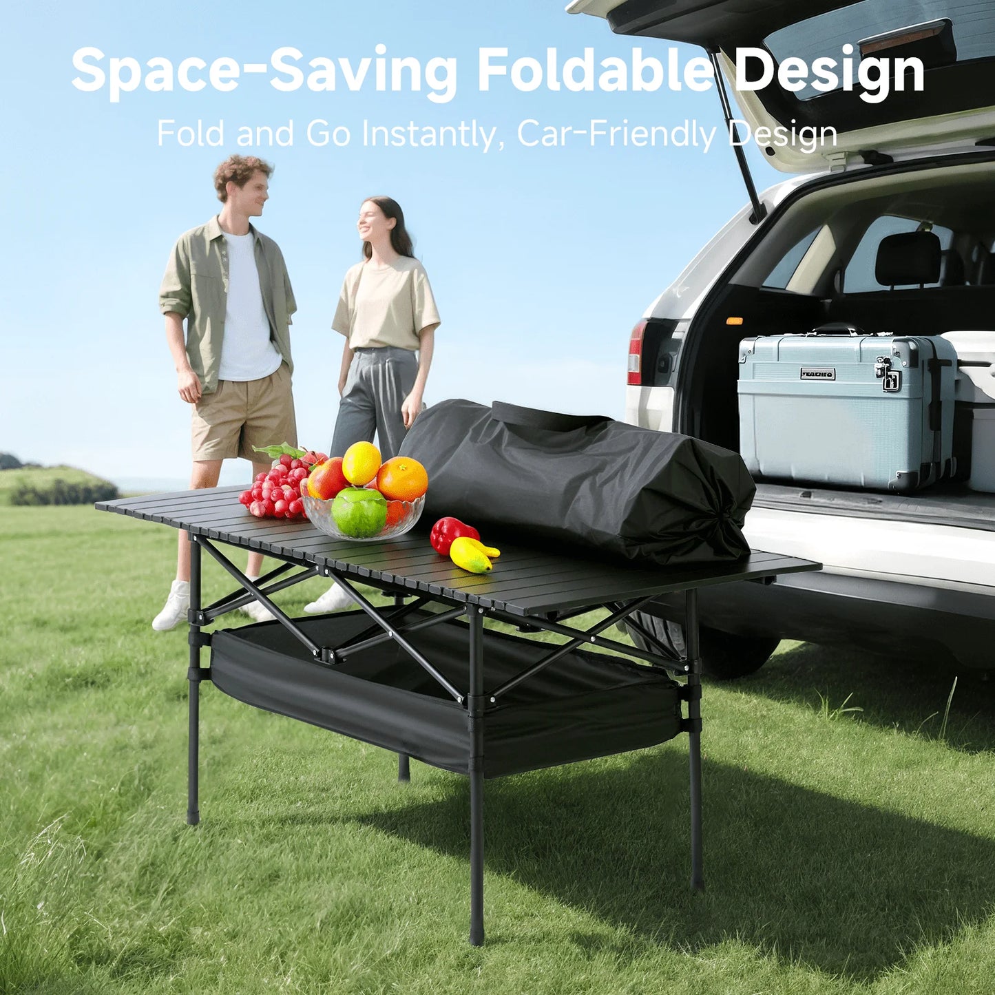 Camping Table Folding Lightweight Aluminum For Outdoor Use