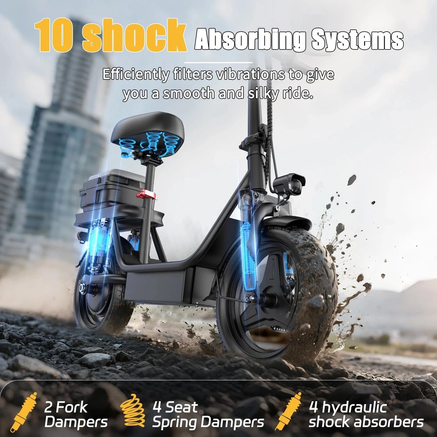 UPlee GQ8 Folding Electric Bike 250W 48V Battery Commuter Ready