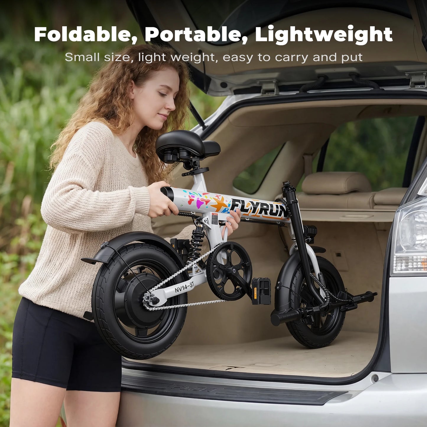 NV14-ST Electric Bike 36V 500W Peak Motor 14-Inch City Commuter