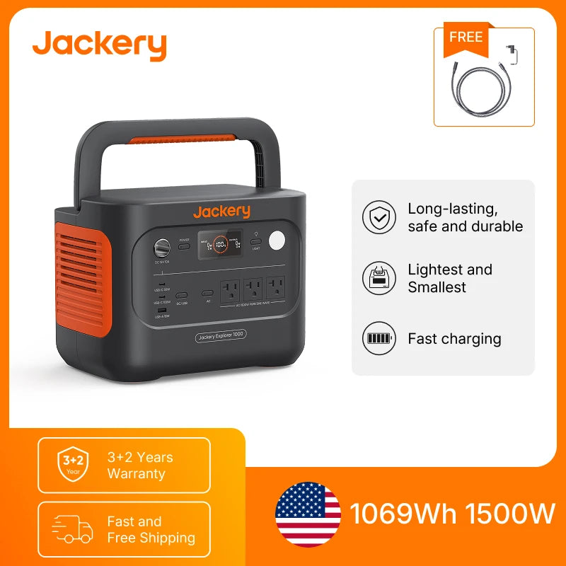 Jackery Explorer 1000 V2 Portable Power Station Extension Cord