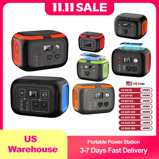 SinKeu 600W Portable Power Station With 110V AC Outlets