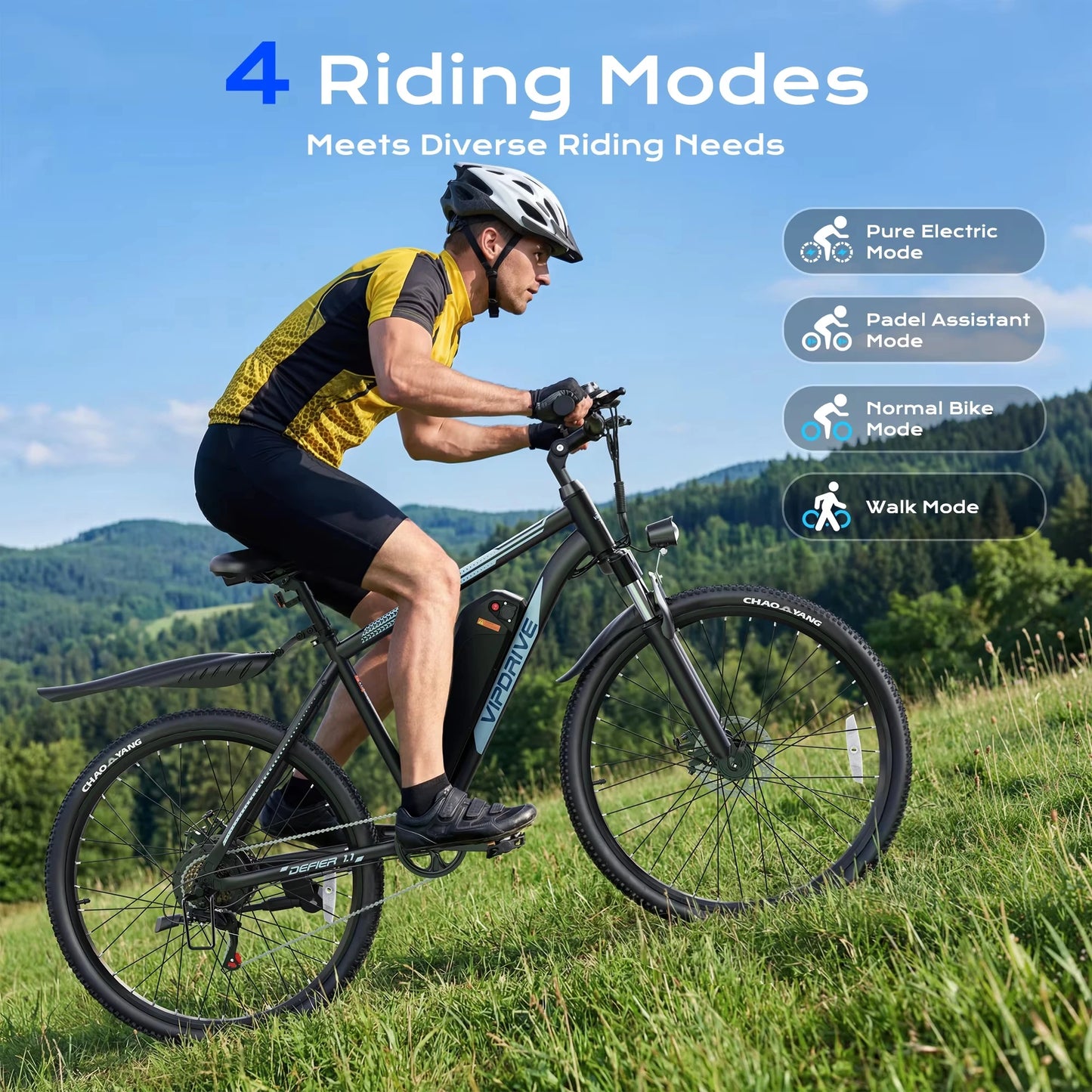VIPDRIVE Defier 1 Electric Mountain Bike Pro 750W Elite