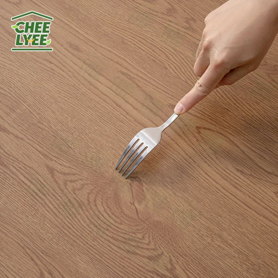 2 Rolls Self-Adhesive Wall and Floor Sticker Peel and Stick 15.75x118.11inch Wood Grain and Marble Design Wallpaper Sticker