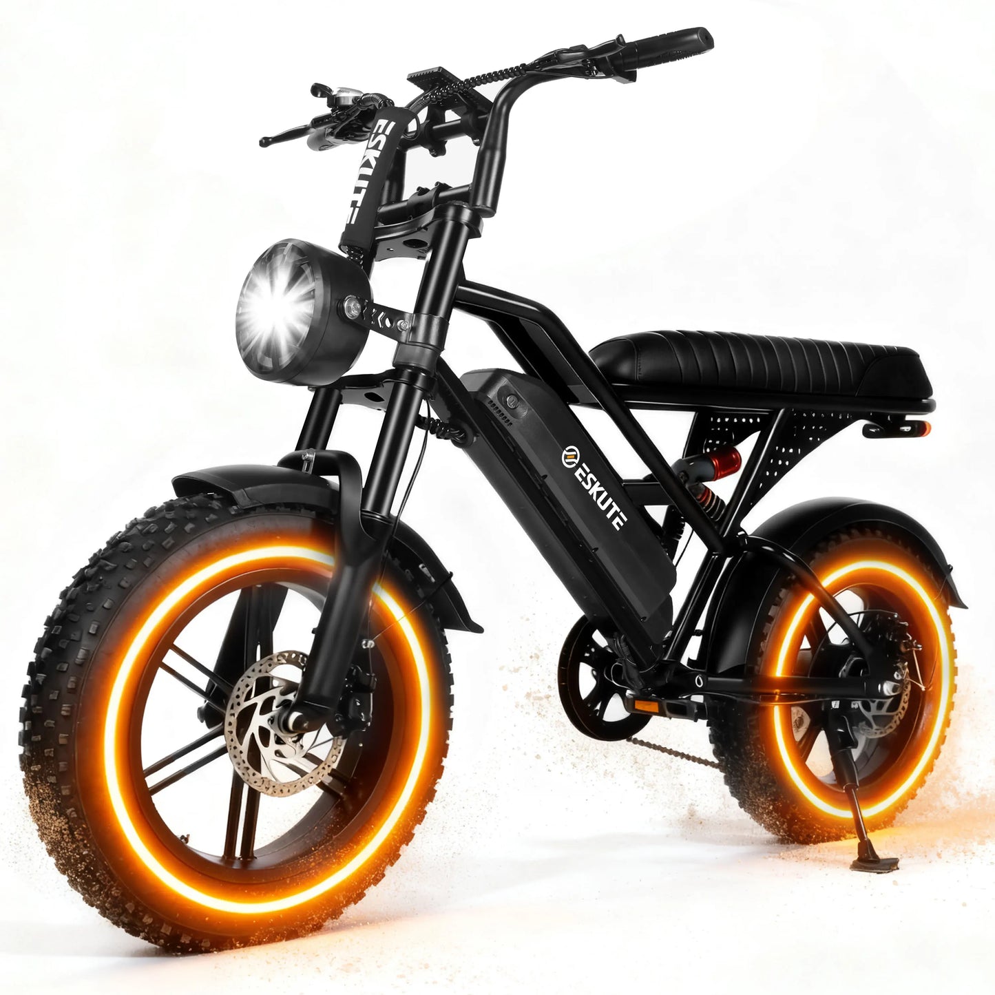 Eskute V100 Electric Bike 1500W Peak Suspension 60 Mile Range