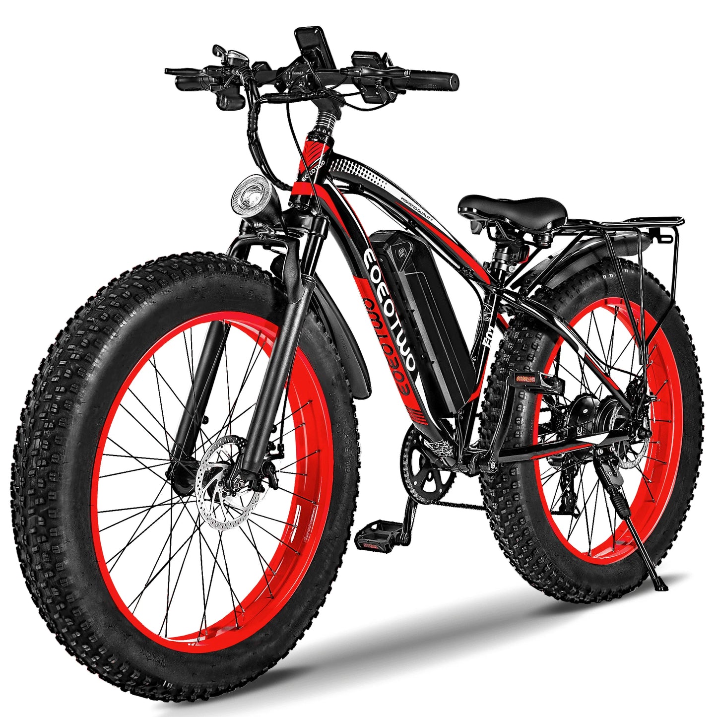 EOEOTWO 34MPH 1500W Electric Fat Tire Ebike With 48V 15Ah Battery
