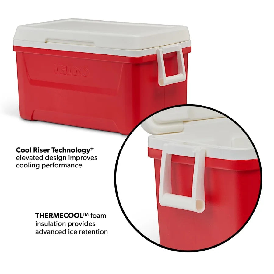 Durable Insulated Hard Sided Ice Chest Cooler For Outdoor Adventures