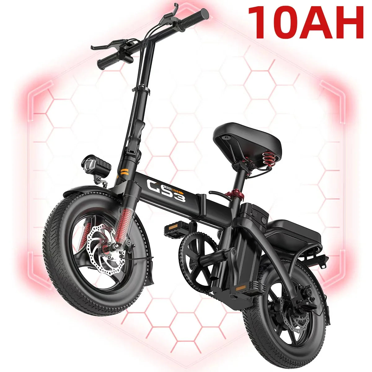 UPlee Electric Bike 500W Brushless Motor 48V Battery Long Range