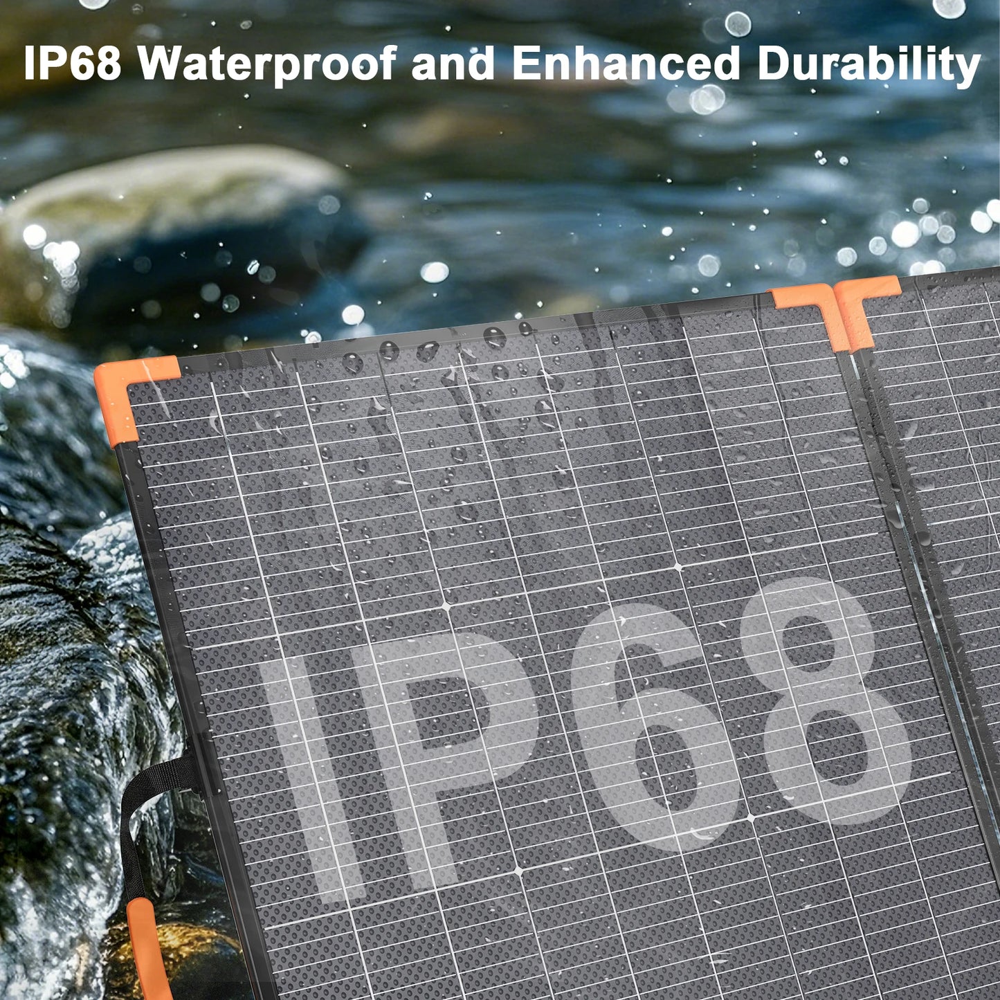 MHPOWOS Bifacial Foldable Solar Panel Charger 200W IP68